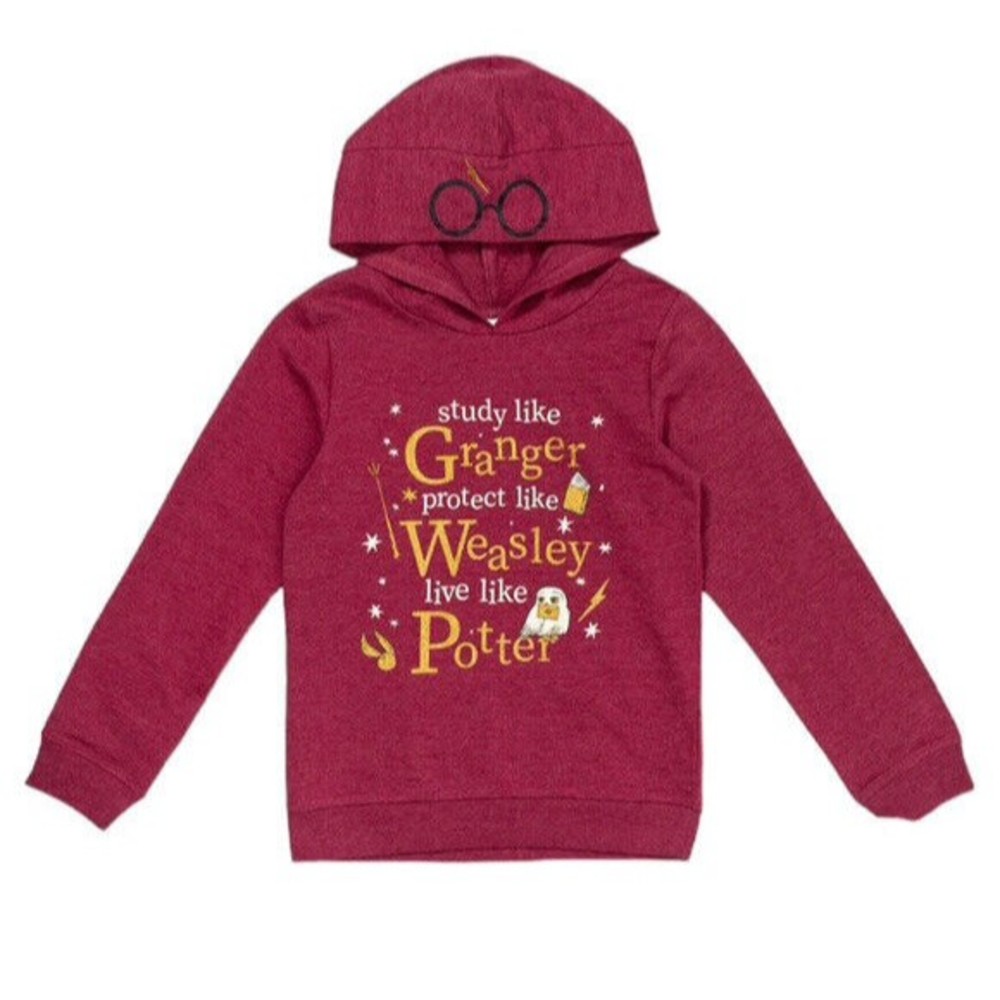 Harry Potter Youth Pullover Hoodie Sweatshirt Size 18-20 Red